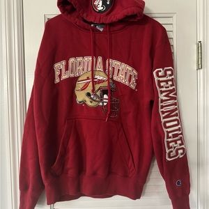 VINTAGE CHAMPION FSU SEMINOLES FOOTBALL  PULLOVER/HOODIE/SWEATSHIRT SIZE SMALL